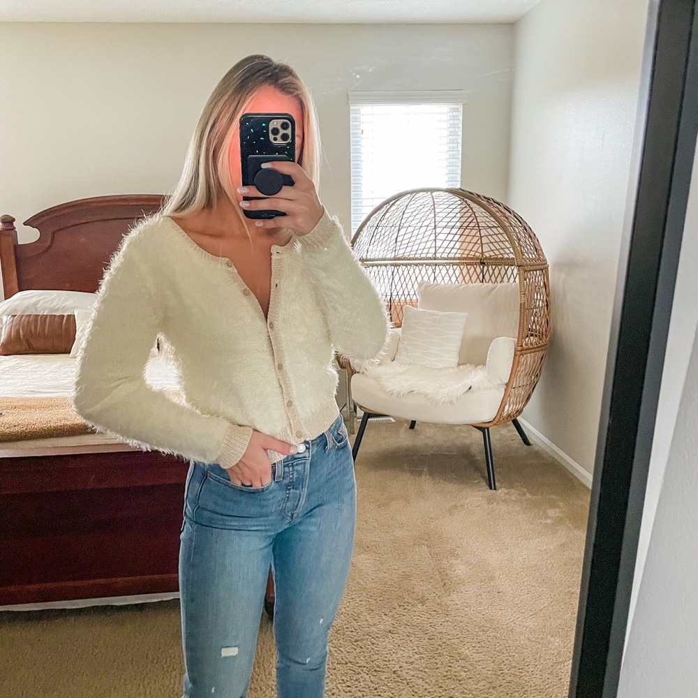 White Long Sleeve Button Up